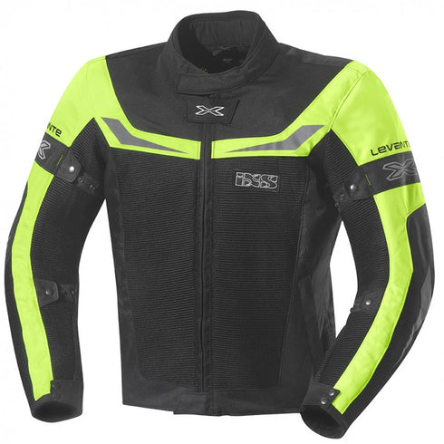 IXS LEVANTE Jacheta Textil Negru-Galben Neon mesh